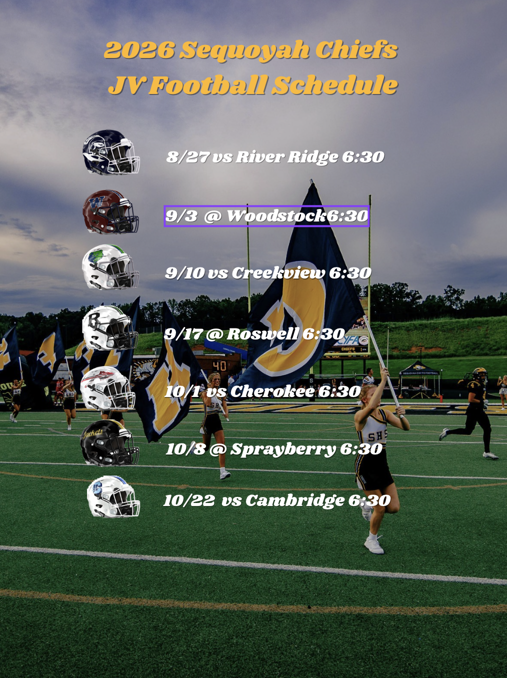 2026 JV Schedule 2026 JV Schedule